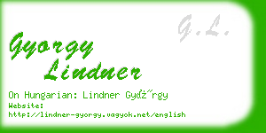 gyorgy lindner business card